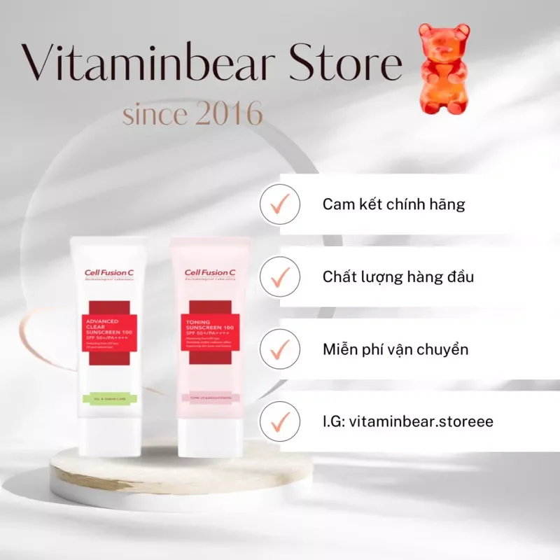 [Vitaminbear Store] Kem chống nắng Cell Fusion C