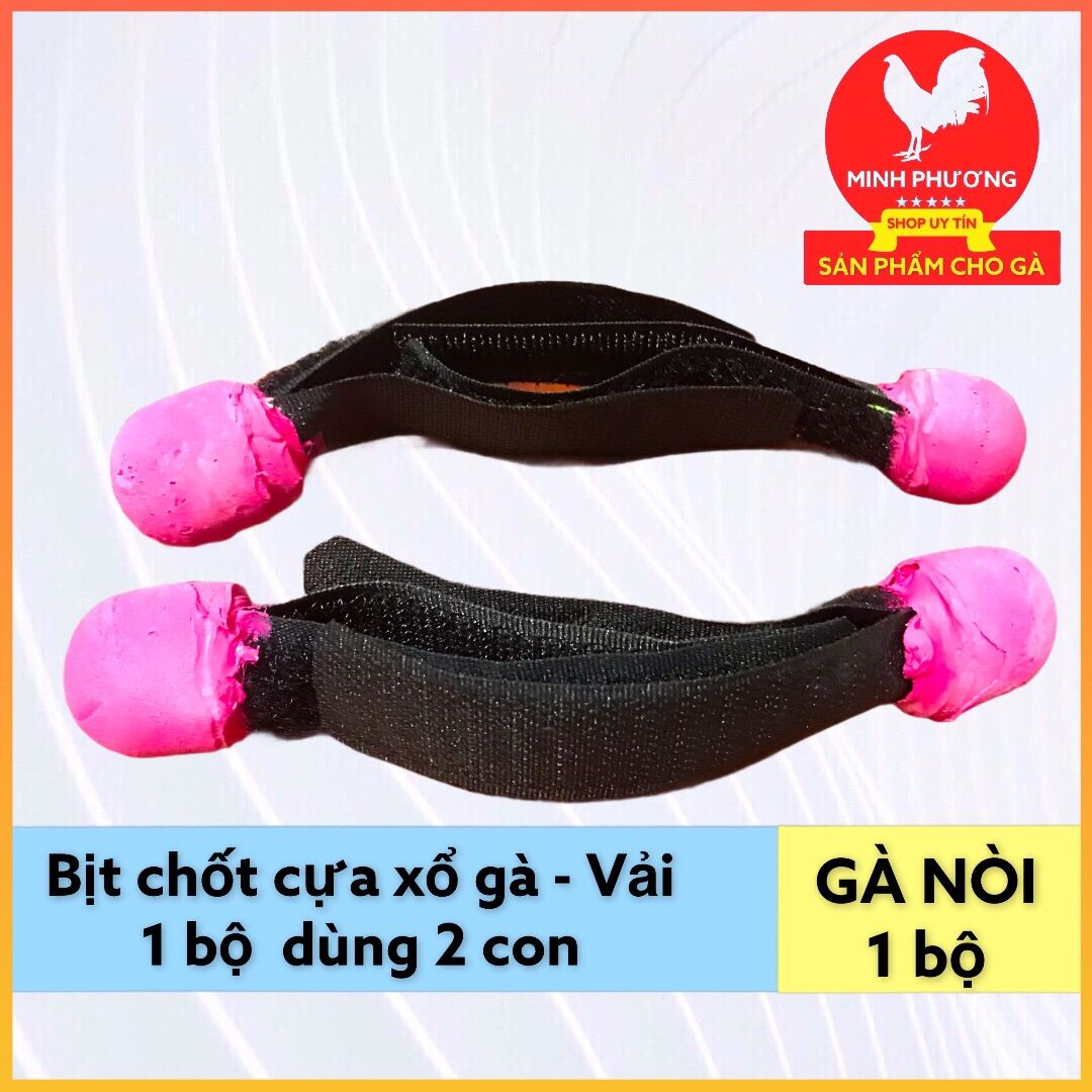 Bịt chốt cựa vải dán gà nòi bền êm chân 1 bộ dùng 2 con