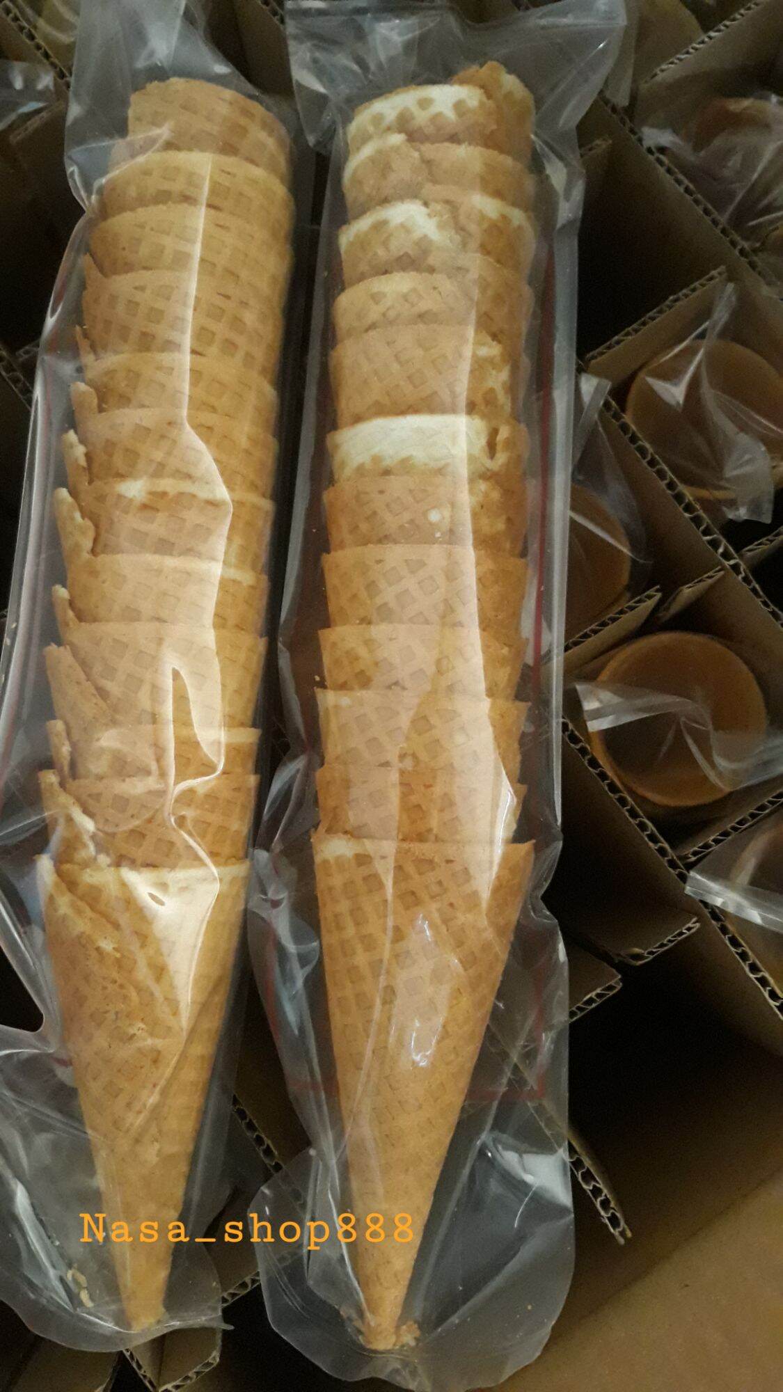 Bịch 8 cái bánh ốc quế socola ăn kem