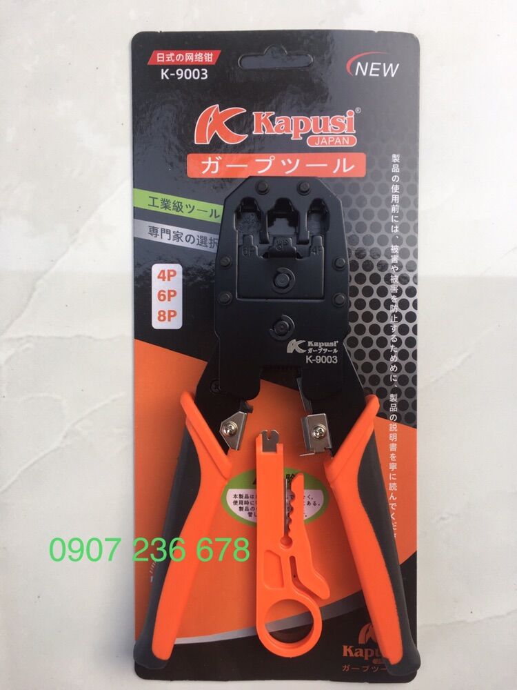 Kìm bấm mạng đa năng 4 in1 kapusi thép hợp kim