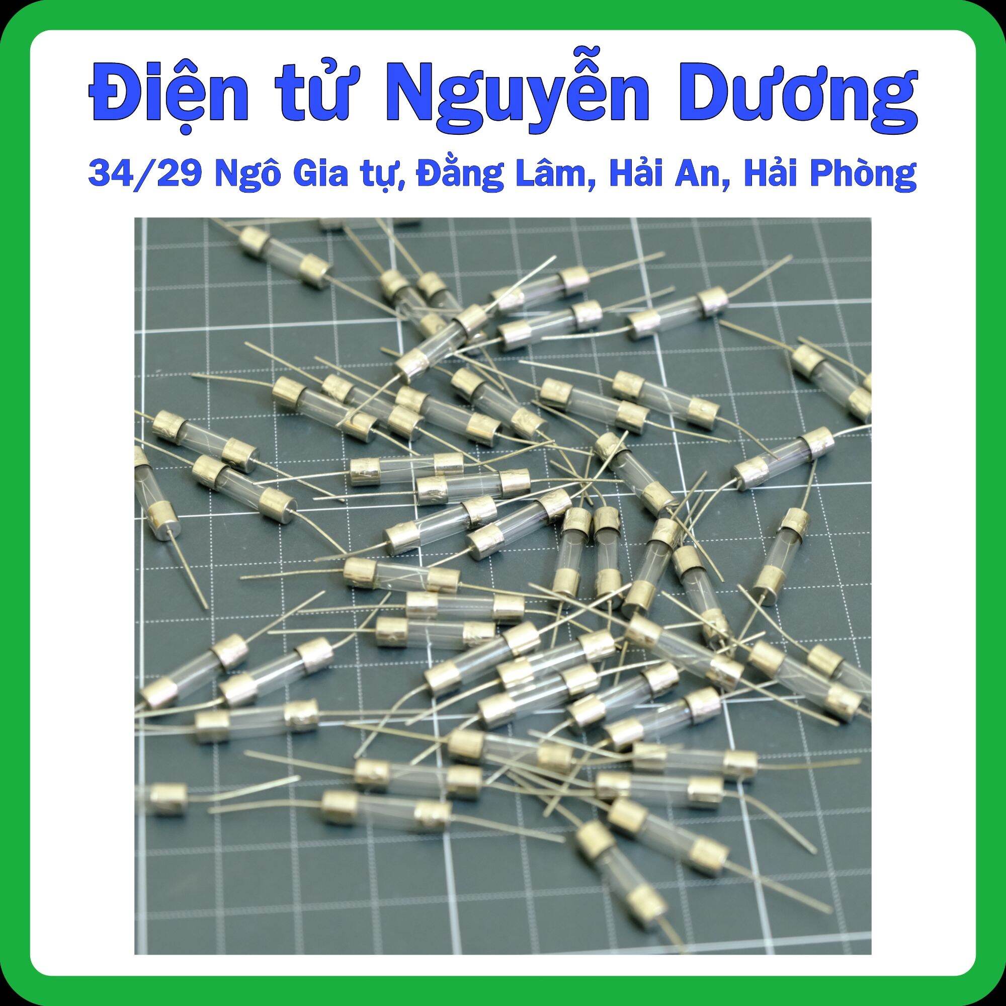 Cầu chì ống 5X20mm gắn dây