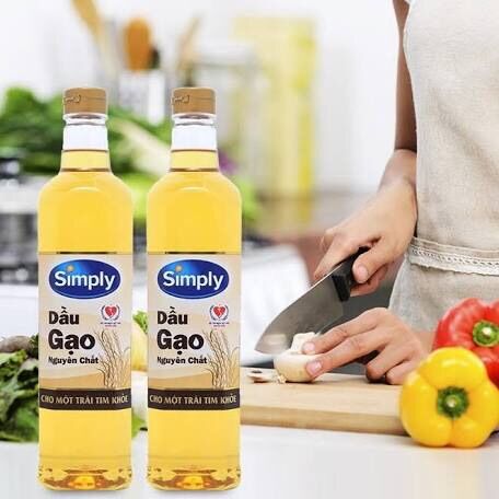 Dầu gạo lứt simply 1 l