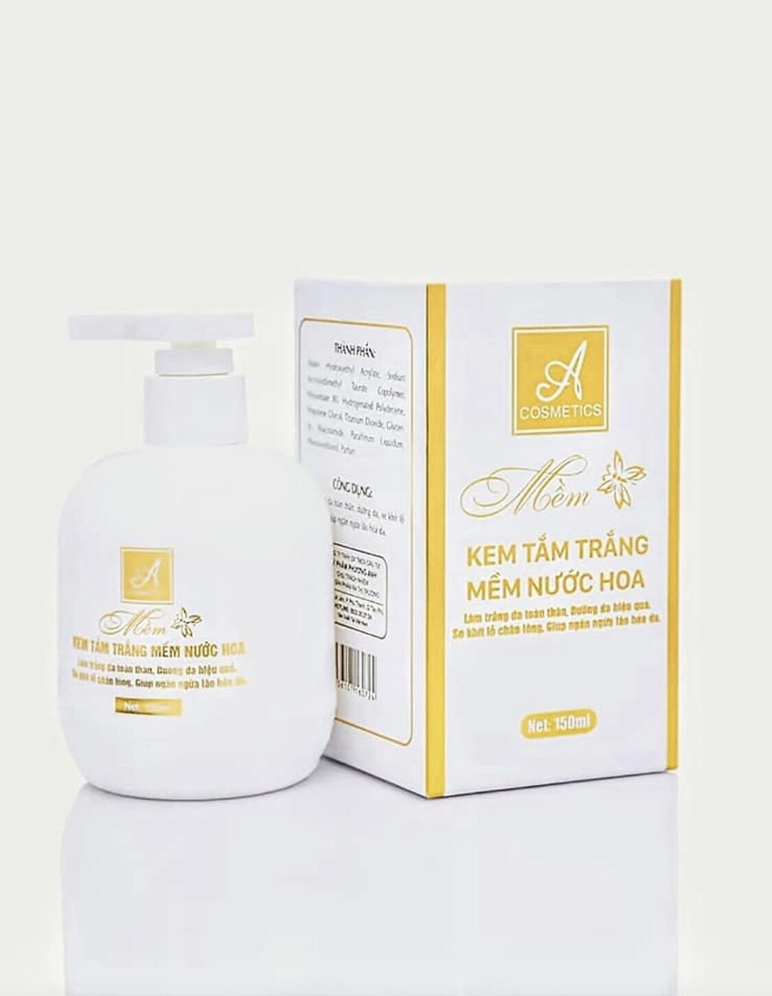 (CHÍNH HÃNG) Kem Tắm Trắng MỀM NƯỚC HOA A Cosmetics