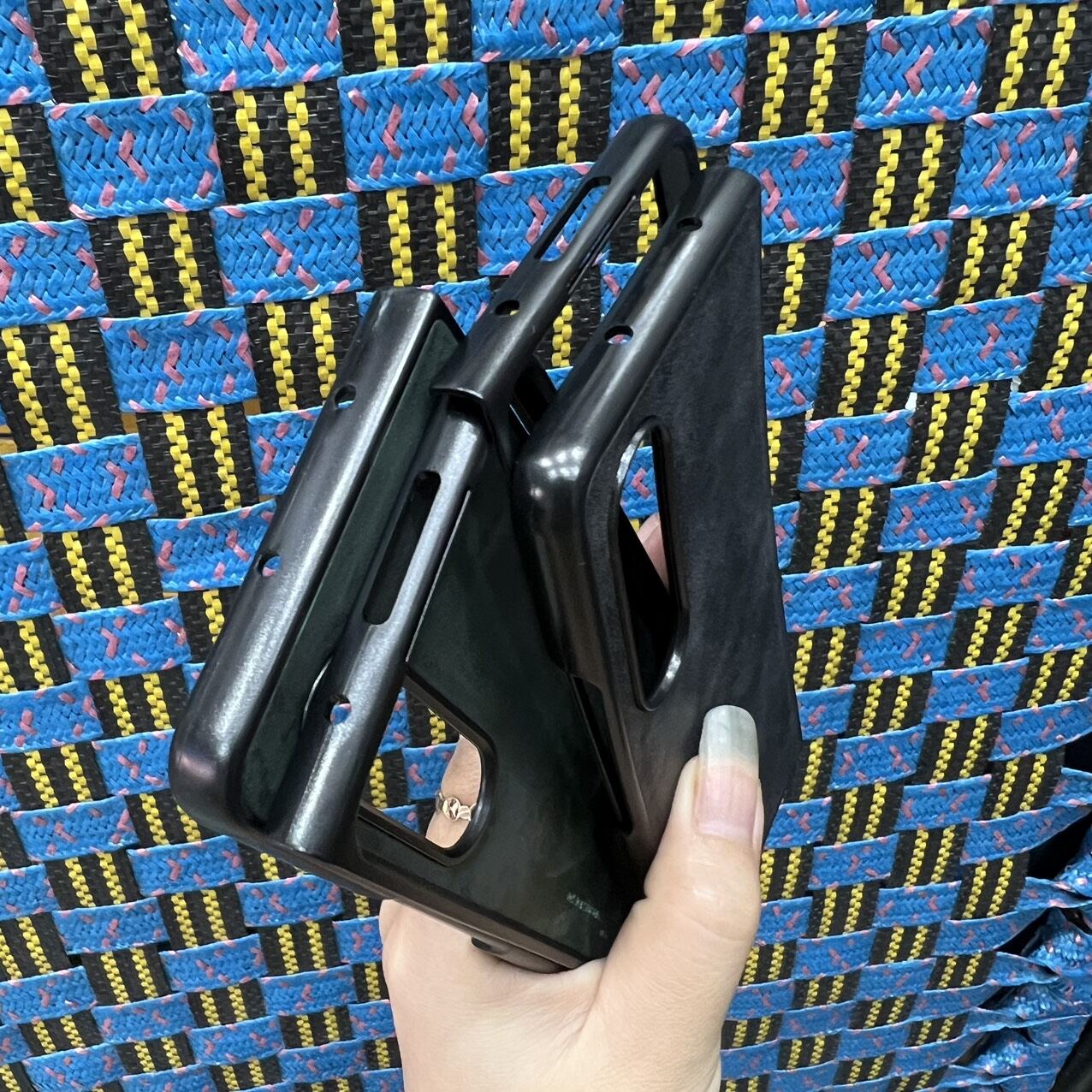 Case ốp lưng Samsung Z fold 4 kiểu da thời trang ôm máy hàng công ty