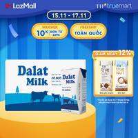 Thùng 48 hộp sữa tươi tiệt trùng Dalatmilk có đường 110 ml (110 ml x 48)