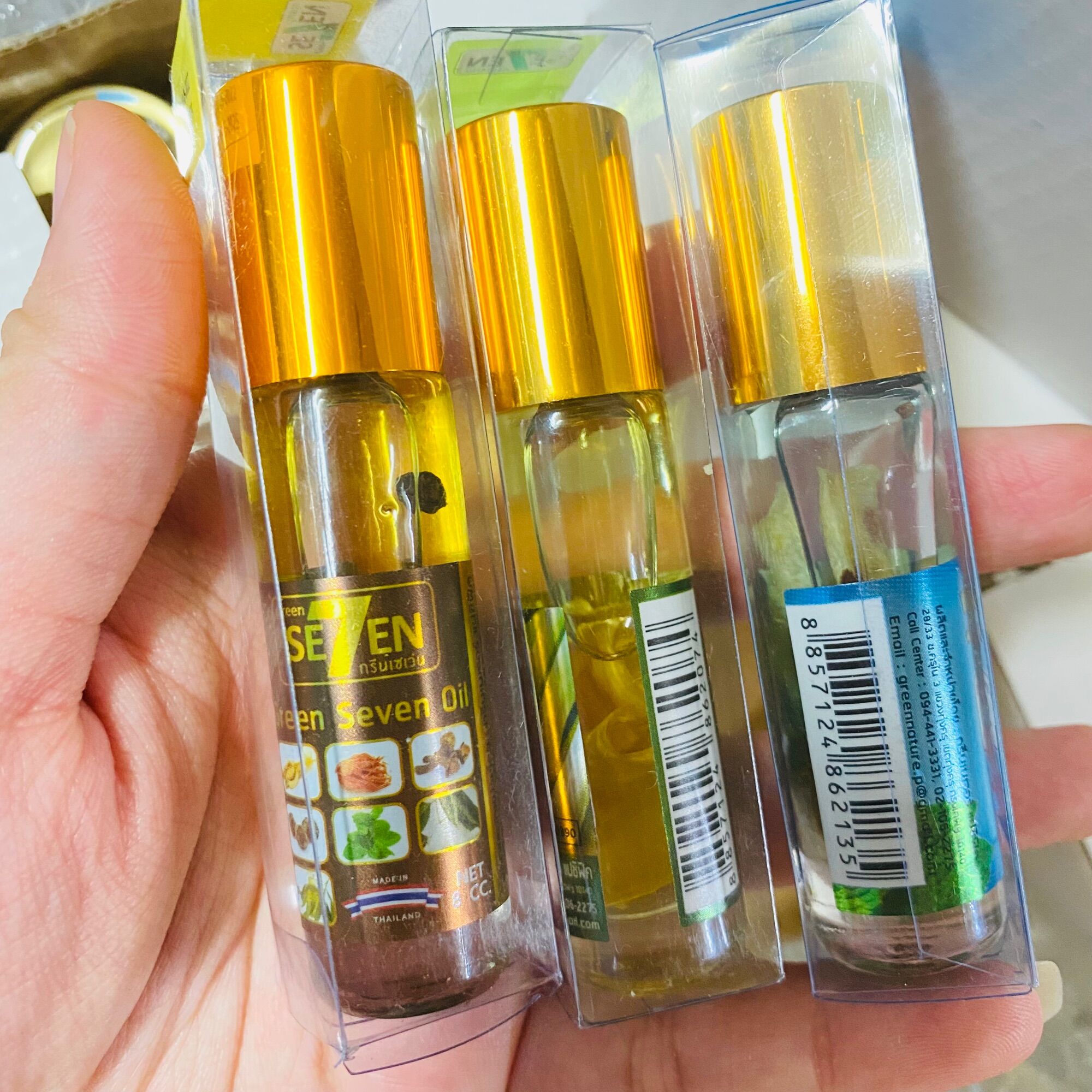 Dầu Lăn Thảo Mộc Green Seven Oil Thái Lan 8ml
