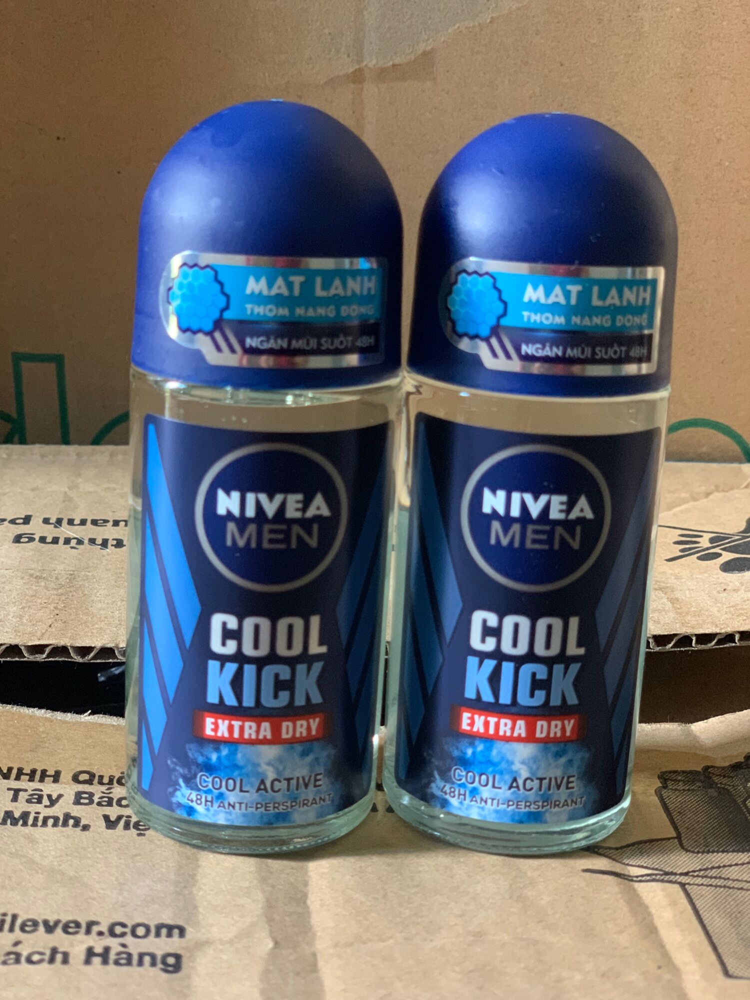Combo 2 chai Lăn khử mùi NIVEA MEN COOL 50ml