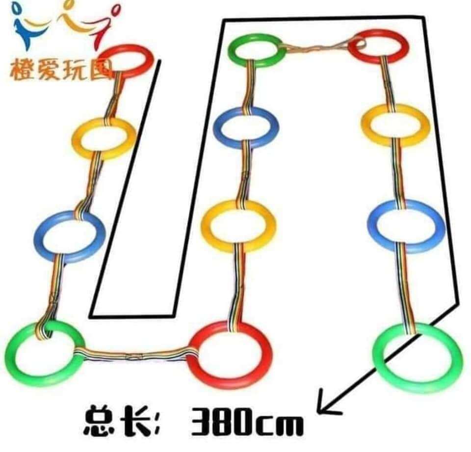dây dắt trẻ dã ngoại(3,8m ,12 vòng)