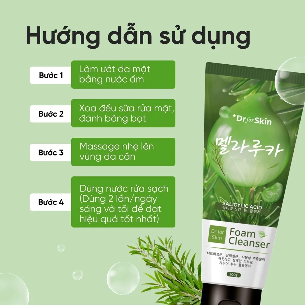 Sữa Rửa Mặt Tràm Trà Skin&Dr Tea tree 100g