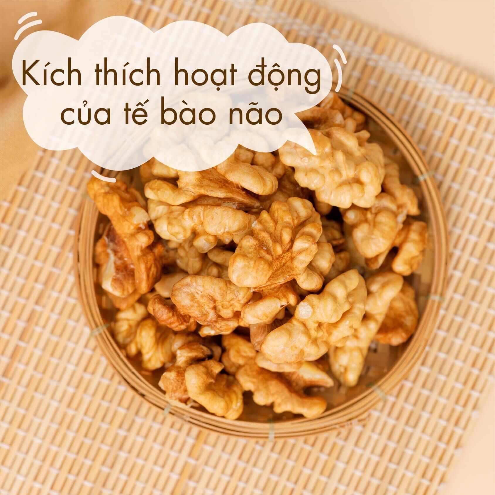 [500g] nhân óc chó nâu nhập khẩu Mỹ thơm ngon