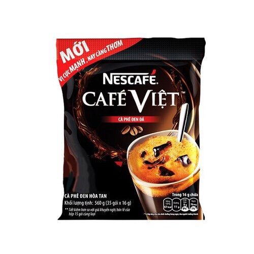 Cà phê đen đá CAFE VIỆT - Nescafe Túi 560g (35 gói x 16g)