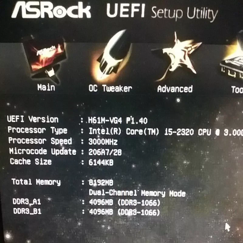 main h61+i3 3240