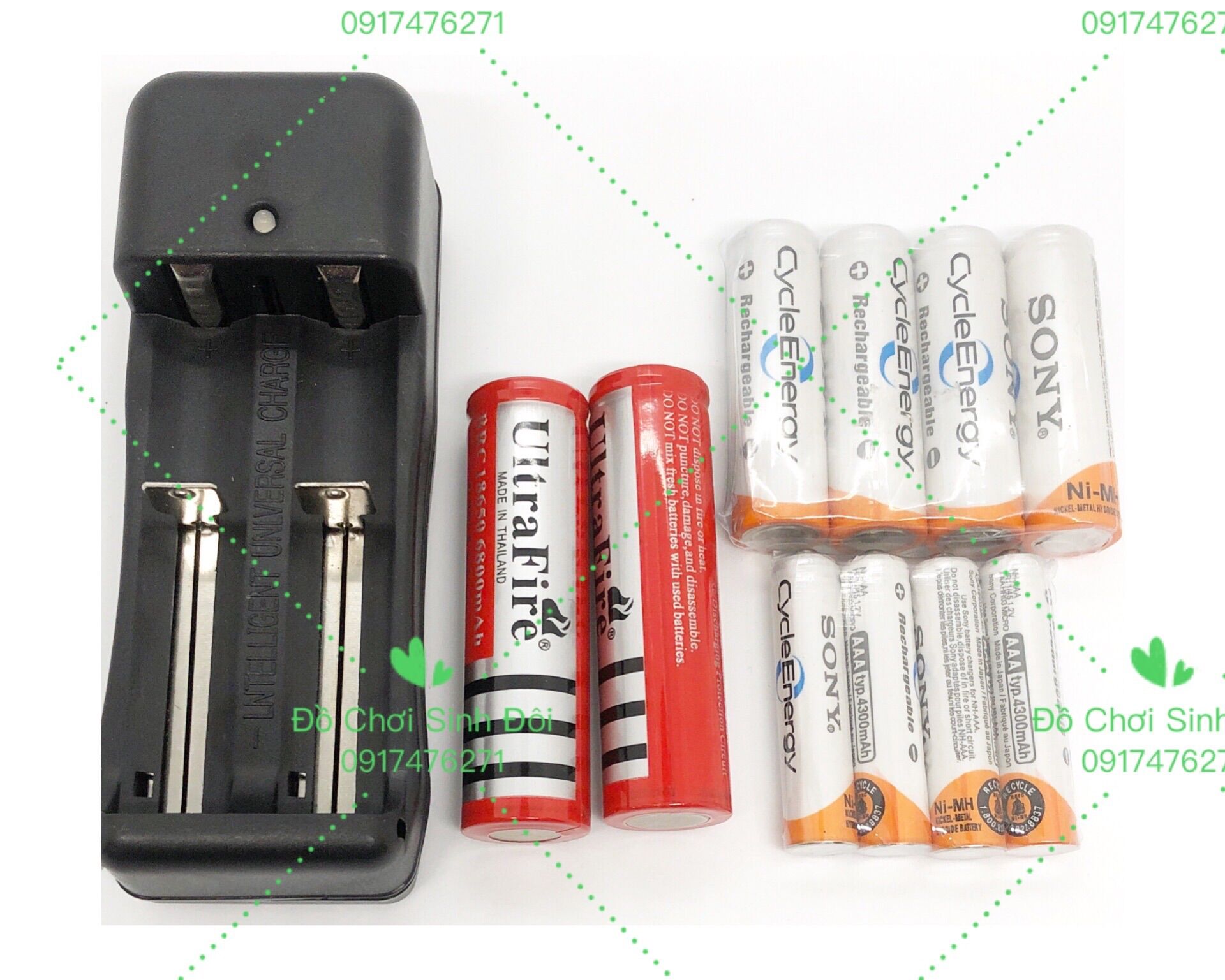 Bộ sạc 2 pin 18650
