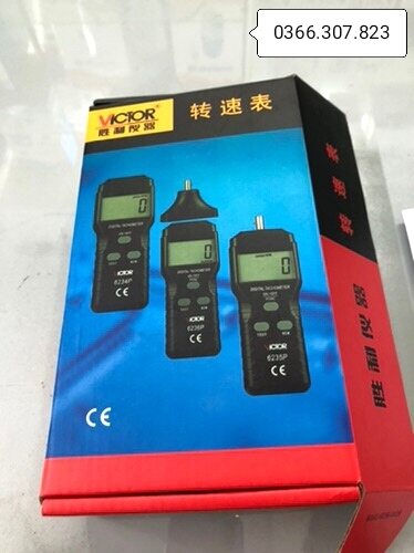 Máy đo tốc độ vòng quay động cơ laser VICTOR 6234P (mẫu mới 2025)   | Tính năng bộ nhớ tự động   | Giá trị tối đa/giá trị tối thiểu/giá trị cuối cùng   | Dụng cụ đo lường   | Thước cân & thước dây
