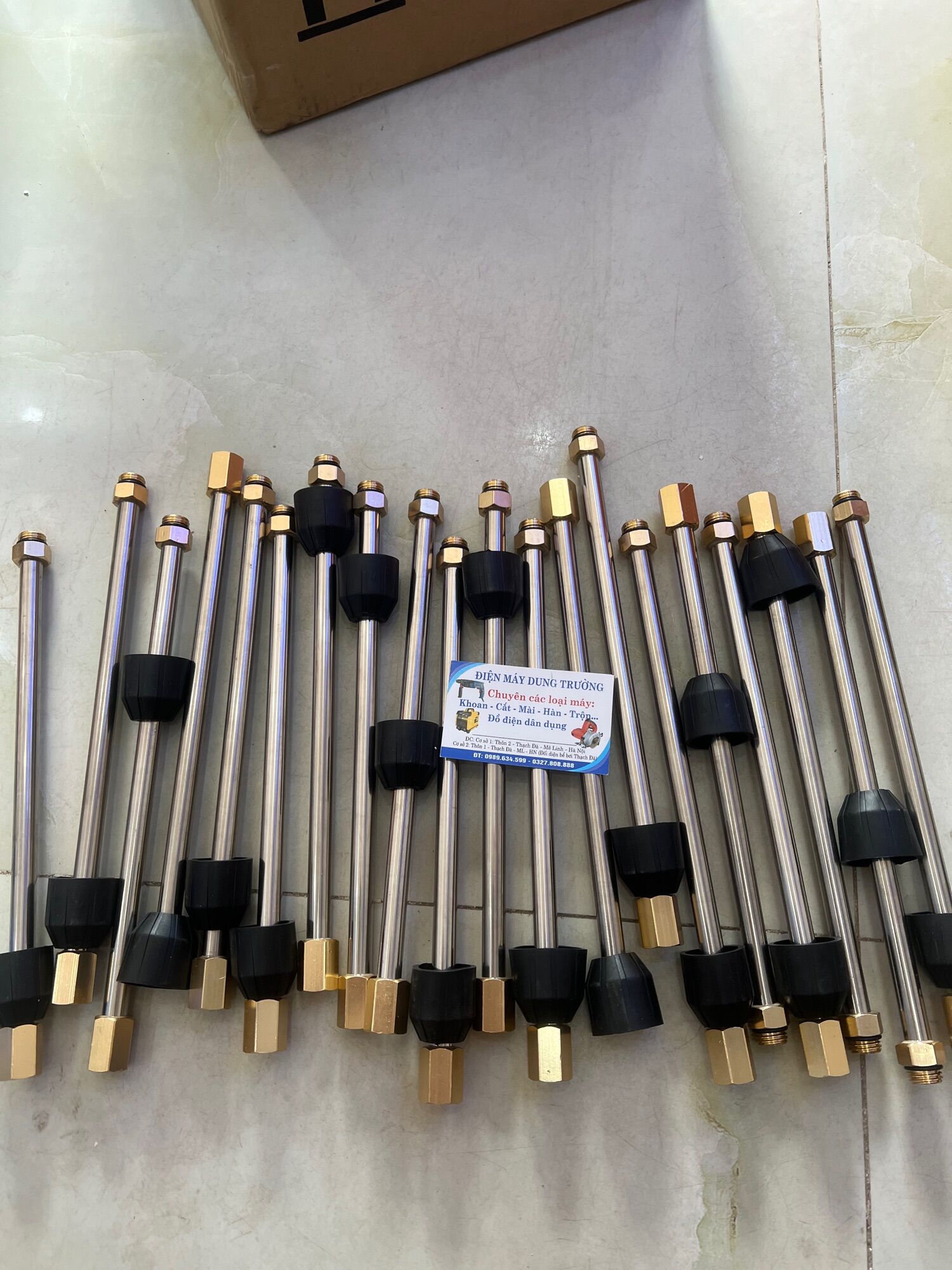 Ống nối dài súng phun xịt rửa xe hai đầu Ren 16mm dài 30cm