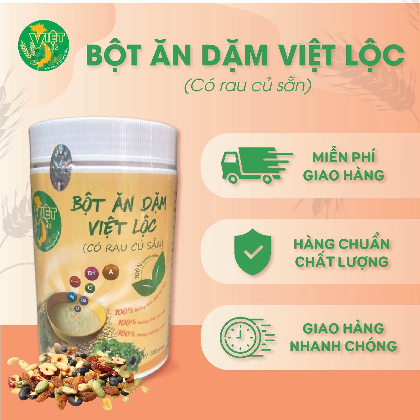 Bột ăn dặm việt lộc