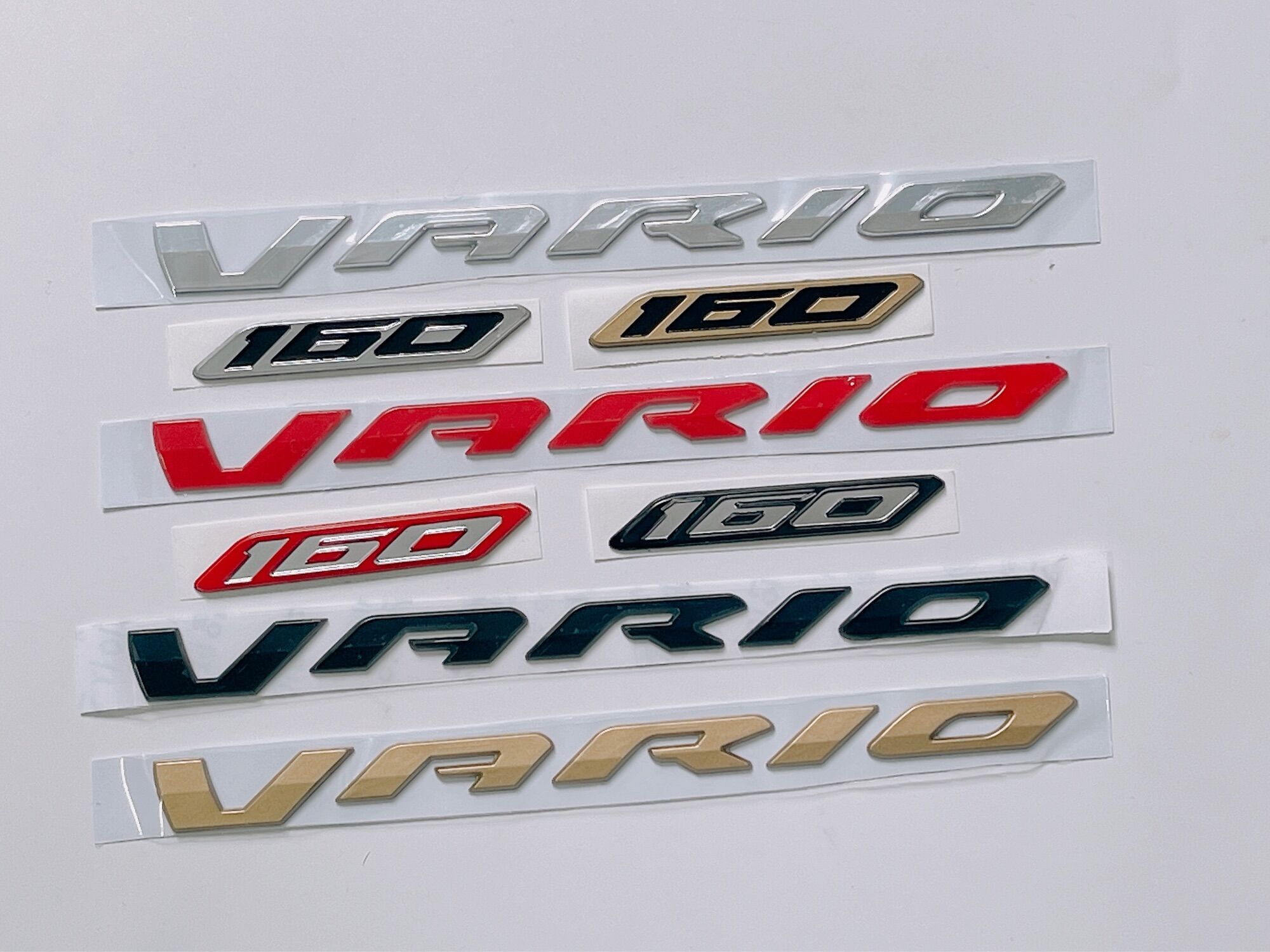 Bộ tem nổi chữ vario 160 đủ màu, tem vario đời mới 2022 - 2023 mẫu thay thế zin