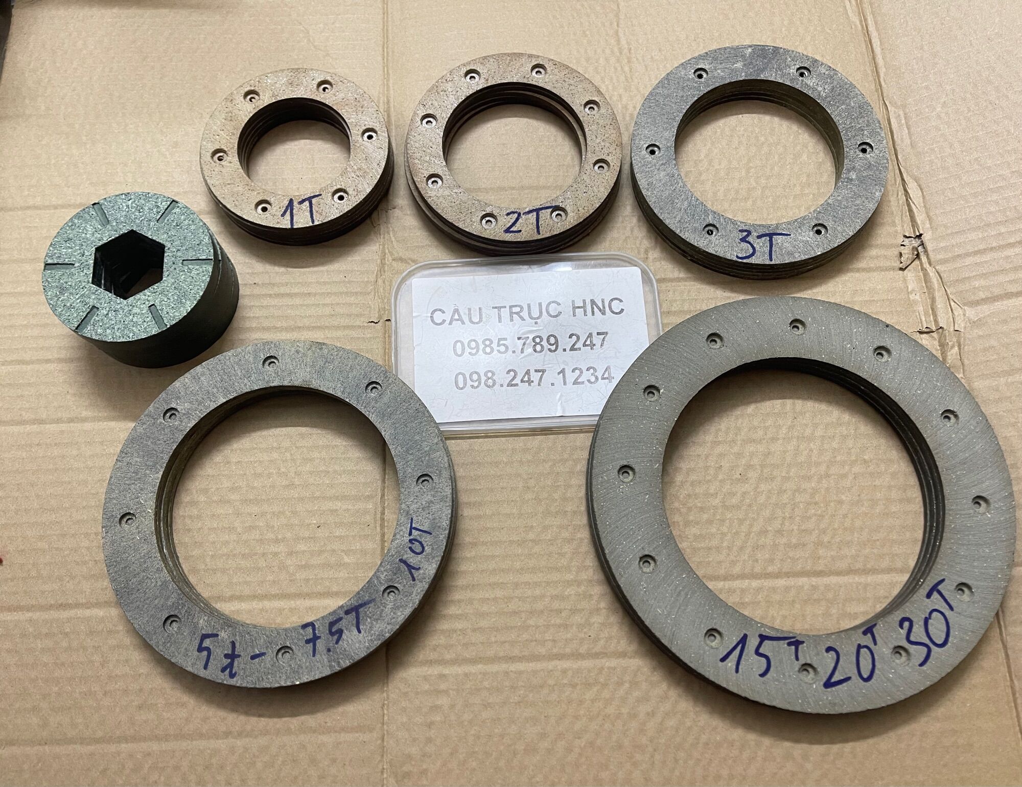 Má phíp phanh, bố thắng cho pa lăng, cầu trục 1 tấn, 2 tấn, 3 tấn, 5 tấn, 7 tấn, 10 tấn, 15 tấn, 20t, 30t