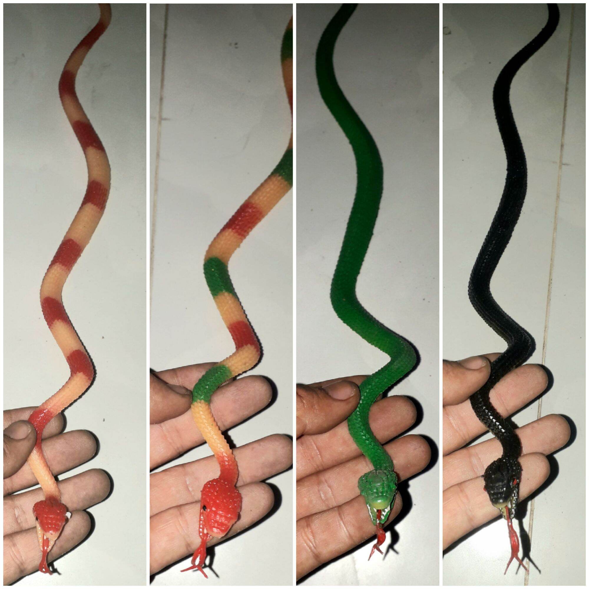 Một con rắn bằng cao su mềm dẻo dài 50 cm rất đẹp