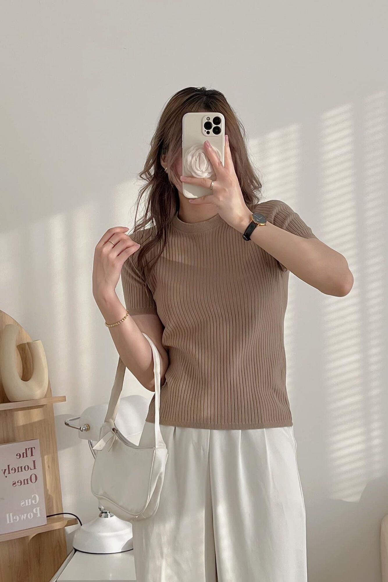 Áo Mongtoghi Len Gân Basic Hàn Quốc (ảnh thật)