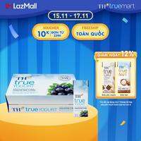 Thùng 48 hộp sữa chua uống tiệt trùng TH true YOGURT hương việt quất tự nhiên 180 ml (180 ml x 48)