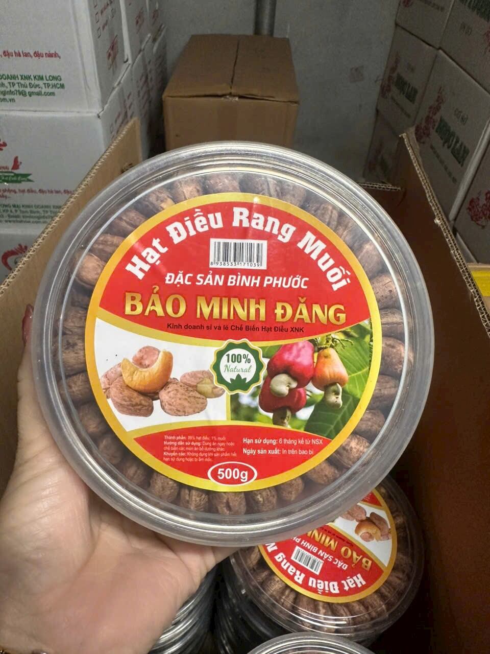 hat điều rang muối 500gr