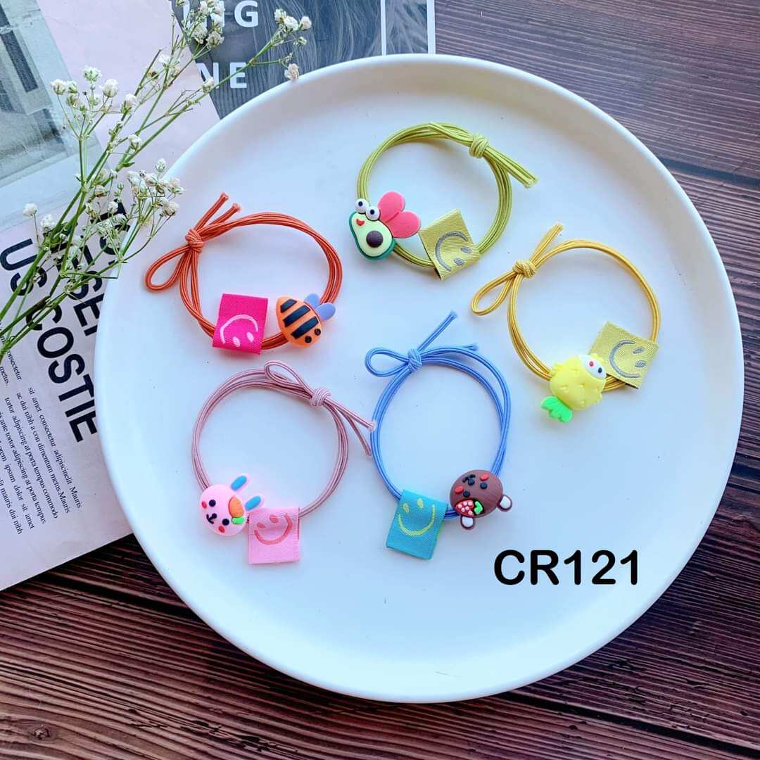 Dây Cột Tóc Gắn Charm Phong Cách Hàn Quốc