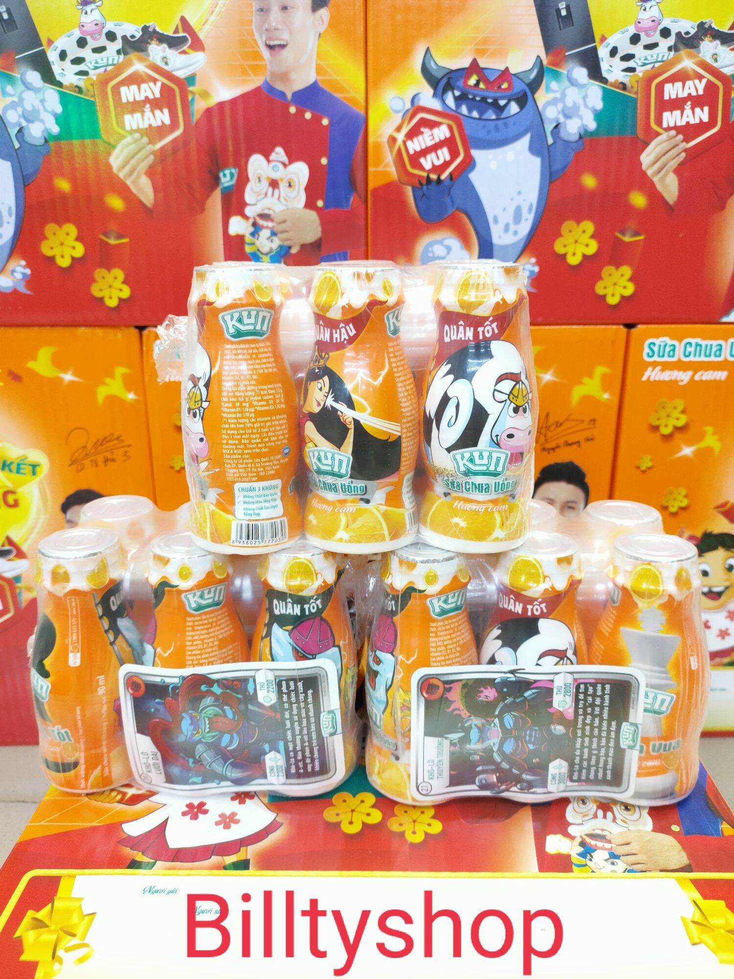 Thùng sữa kun cam 36 chai