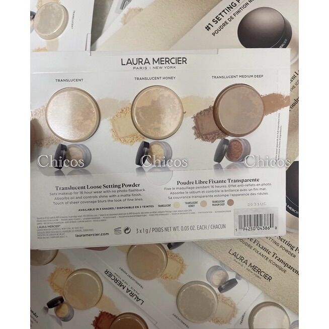 Sample Phấn phủ Laura Mercier Glow Setting Powder 3 ô