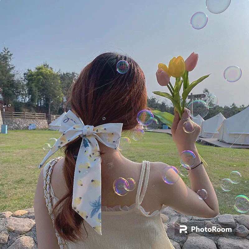 Khăn lụa đa năng, turban, băng đô, phụ kiện thời trang tóc, trang trí túi xách, khăn quàng cổ...