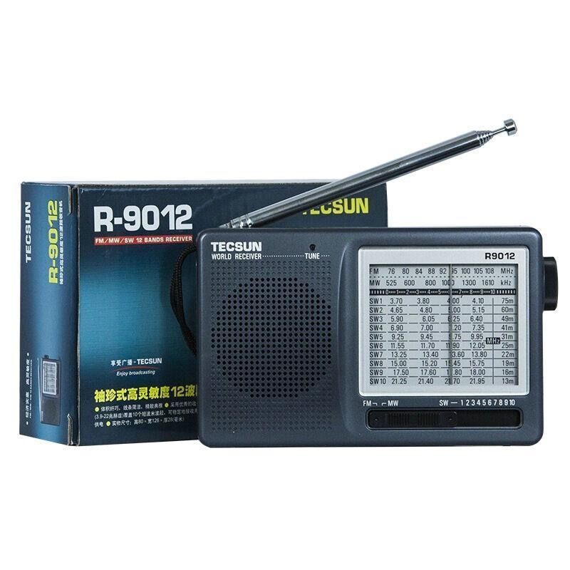 Tecsun R-9012 AM FM Shortwave Radio Original Accessories Power Plug Antenna Portable Radio Full Wave
