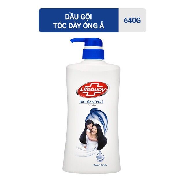 Dầu gội Lifebuoy 640g (Xanh Óng Ả, Đỏ Mềm Mượt Kháng Khuẩn)