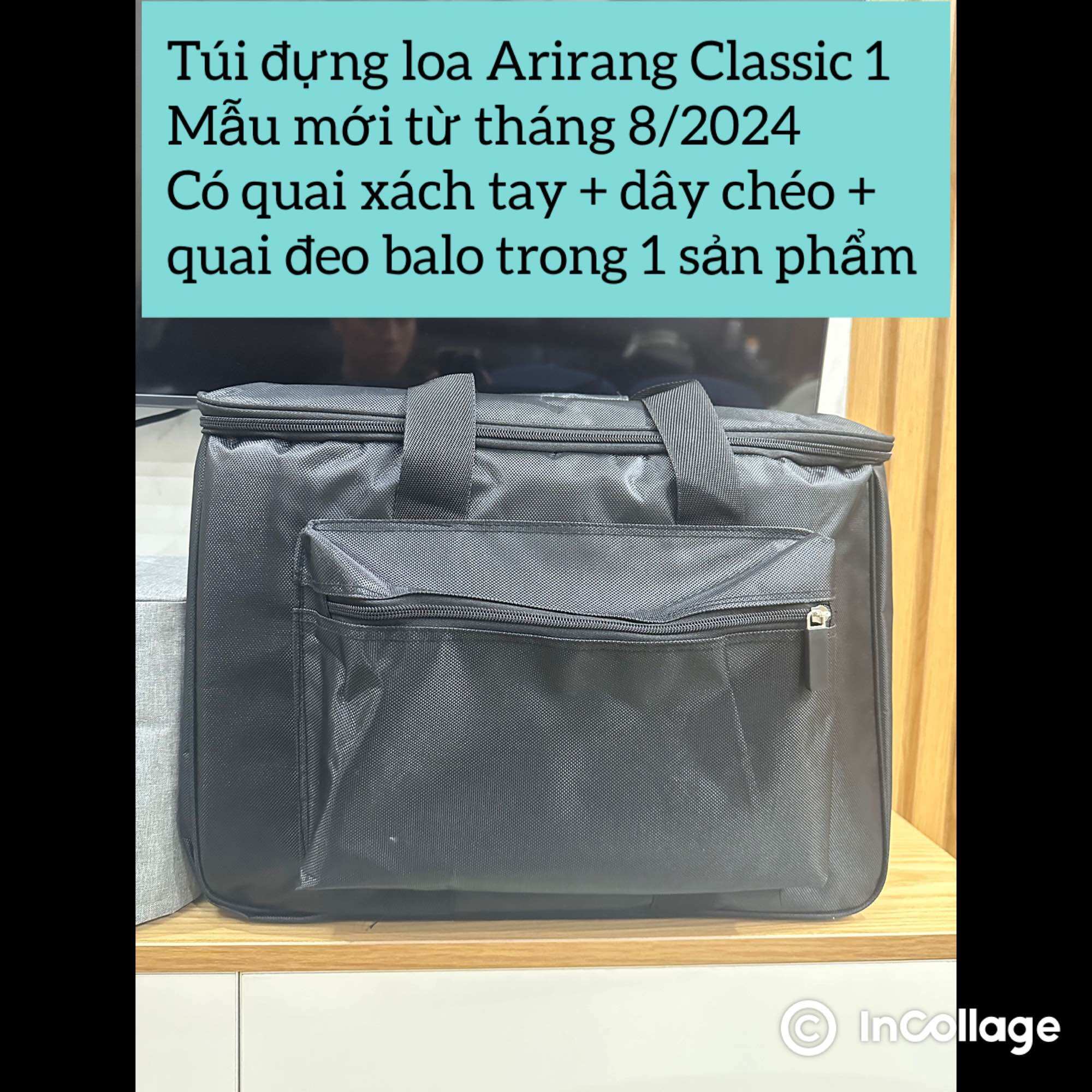 Bag Fits Arirang Classic 1 Bluetooth Speaker (41-27-21cm)