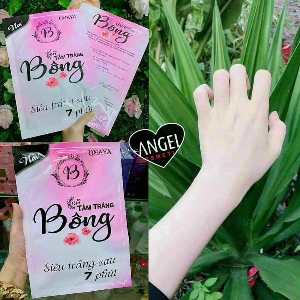 Tắm Trắng BÔNG Siêu Trắng Sao 7 Phút