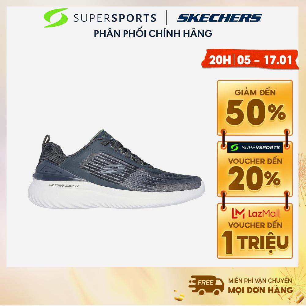 [NEW] Giày Sneaker Nam Skechers Bounder 2.0 - Xám - 232778-CCOL