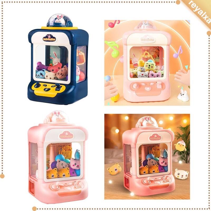 Đồ chơi máy gắp thú bông mini Rabbit Claw Machine có đèn, có nhạc cho bé