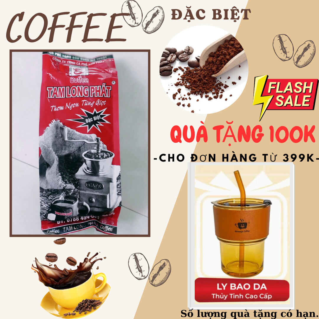 [ĐEN ĐẬM ĐÀ - 1KG CÀ PHÊ] Combo 2 bịch (mỗi gói 500gr) Cà phê rang xay pha phin chồn đen ban mê Daklak TAM LONG PHÁT - Có lựa chọn 2 bịch/ 1 bịch - (Date mới 12 tháng)
