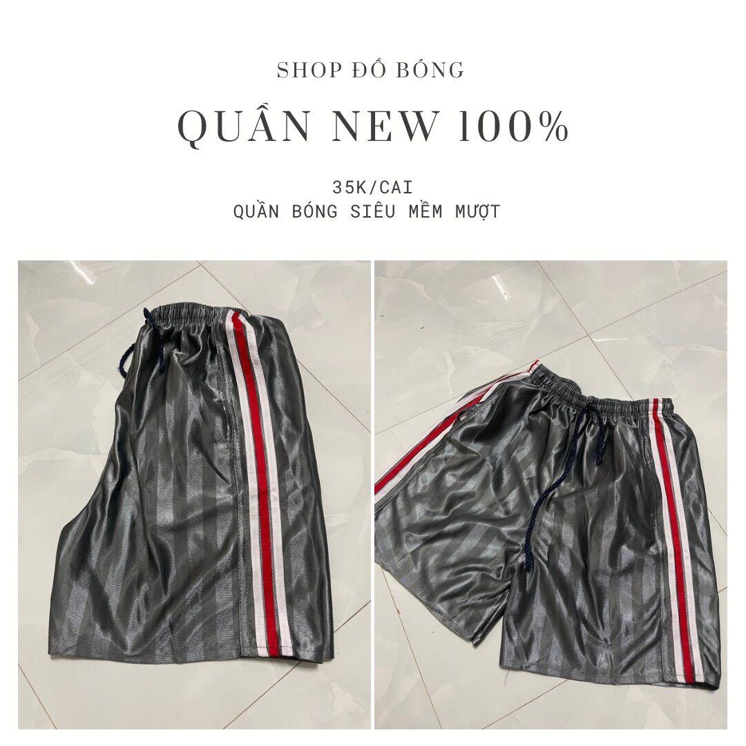 Quần thun bóng xám 2 sọc