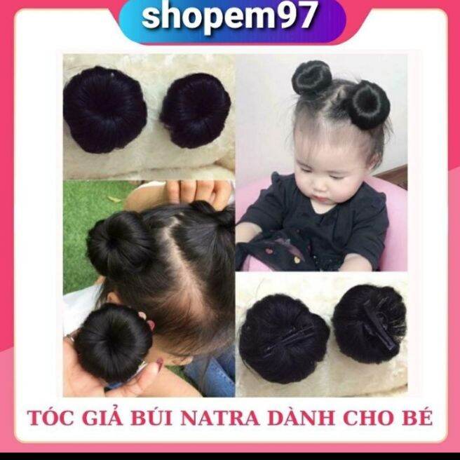 búi tóc cho bé 1 cặp