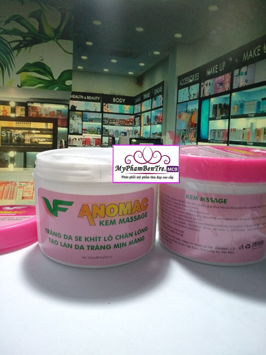 Kem massage mặt Anomac 500g