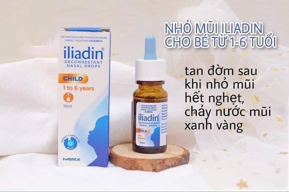 Nhỏ Mũi Iliadin 0,01% và 0,025% Cho Bé
