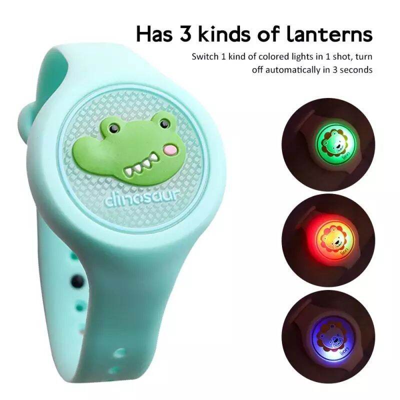 Đồng hồ tinh dầu đuổi muổi có đèn led cho bé