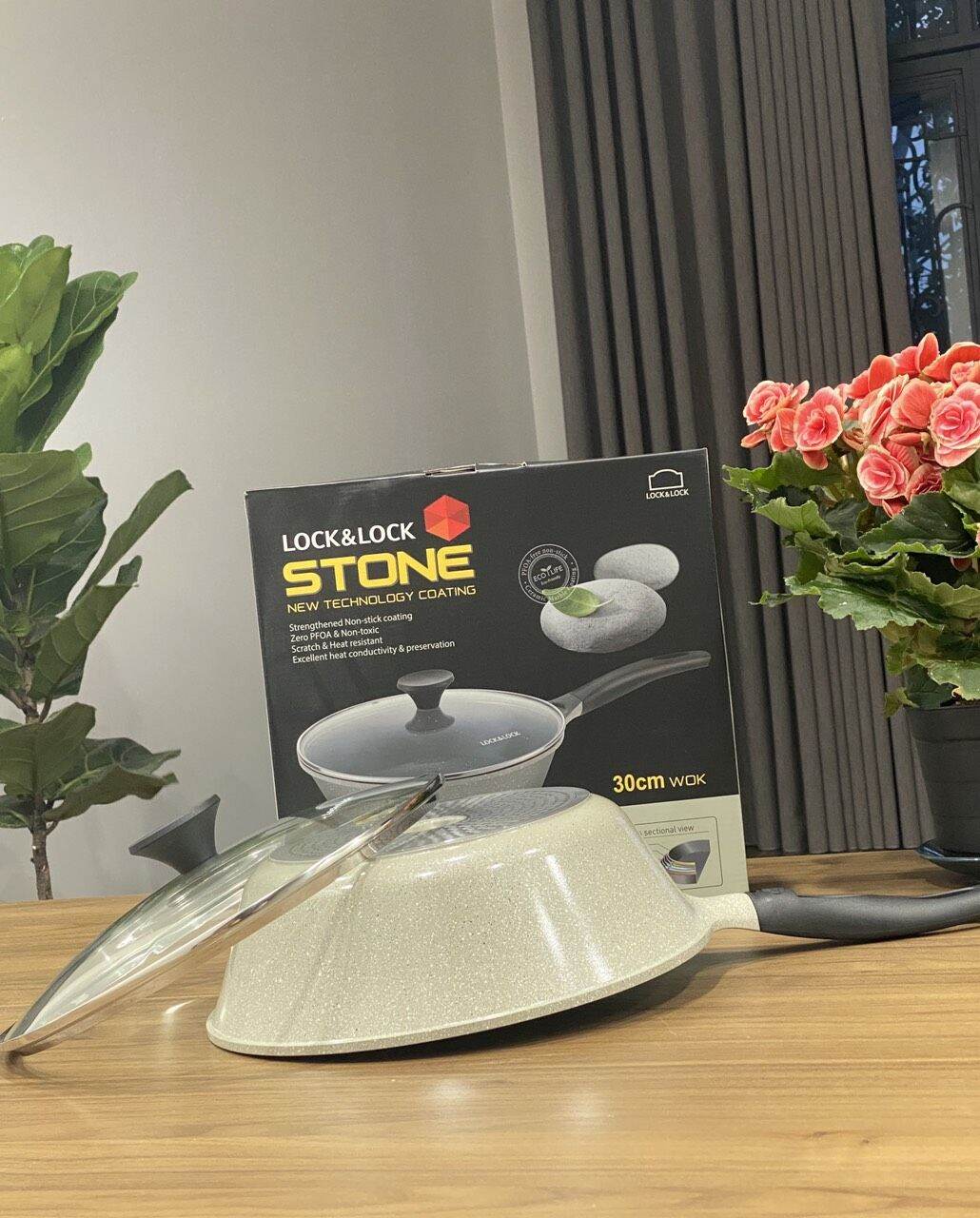 CHẢO STONE 7 LỚP 30CM LOCK&LOCK LCA6305D