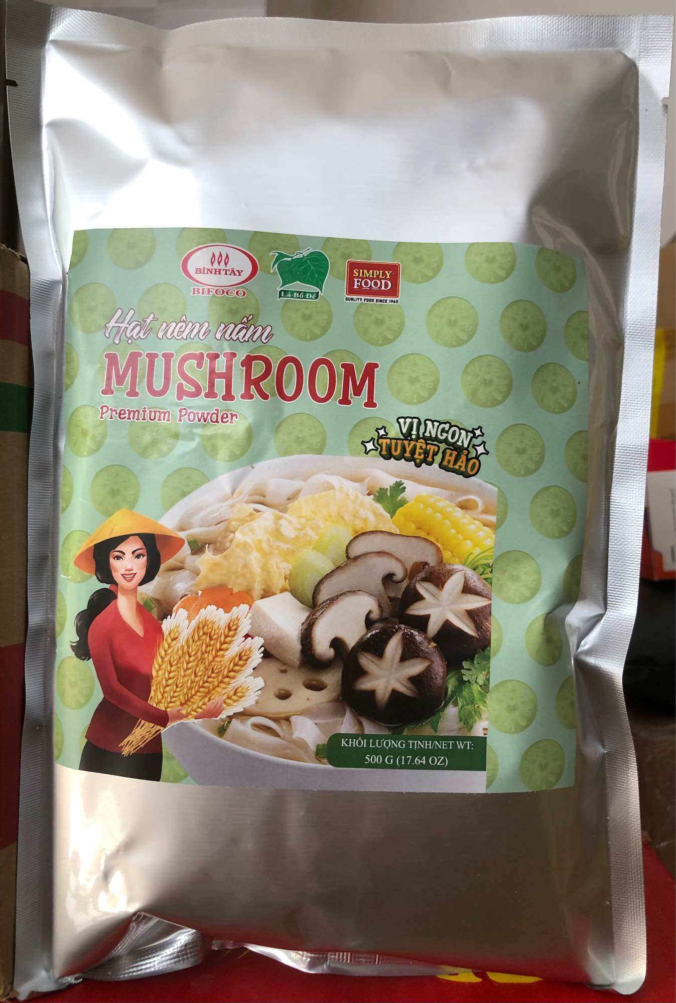 Hạt nêm chay nấm Đông Cô Lá Bồ Đề - Export Only