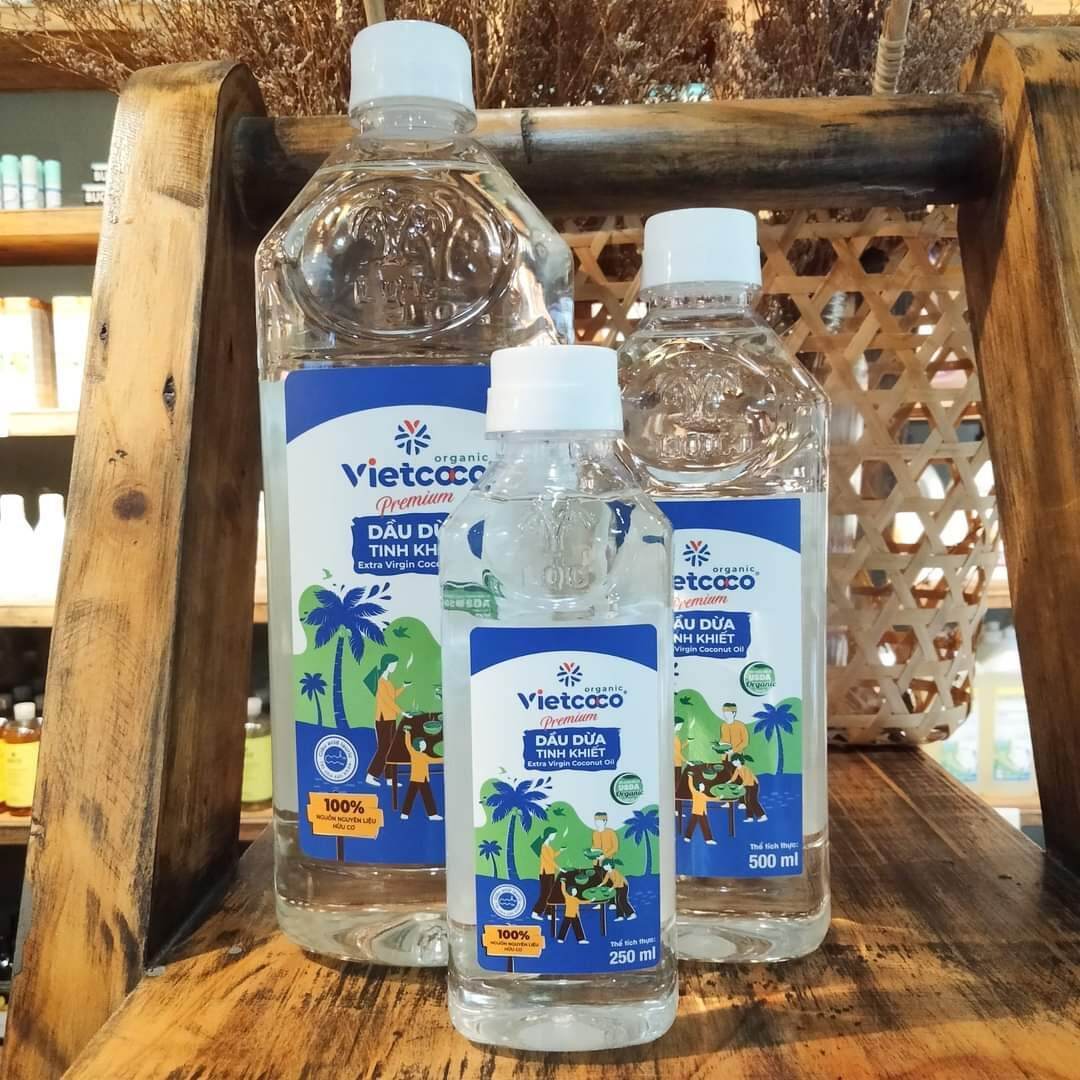 DẦU DỪA ÉP LẠNH ORGANIC VIETCOCO 1L