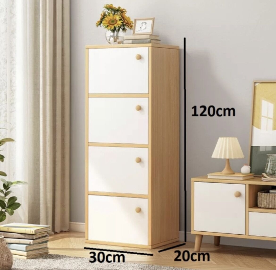 Kệ gỗ để đồ đa năng 4 tầng