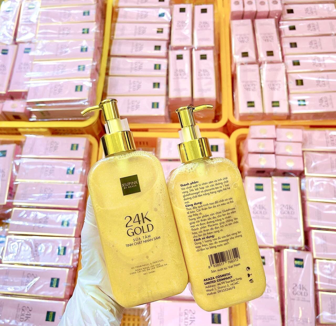 Sữa tắm trắng gold 24k