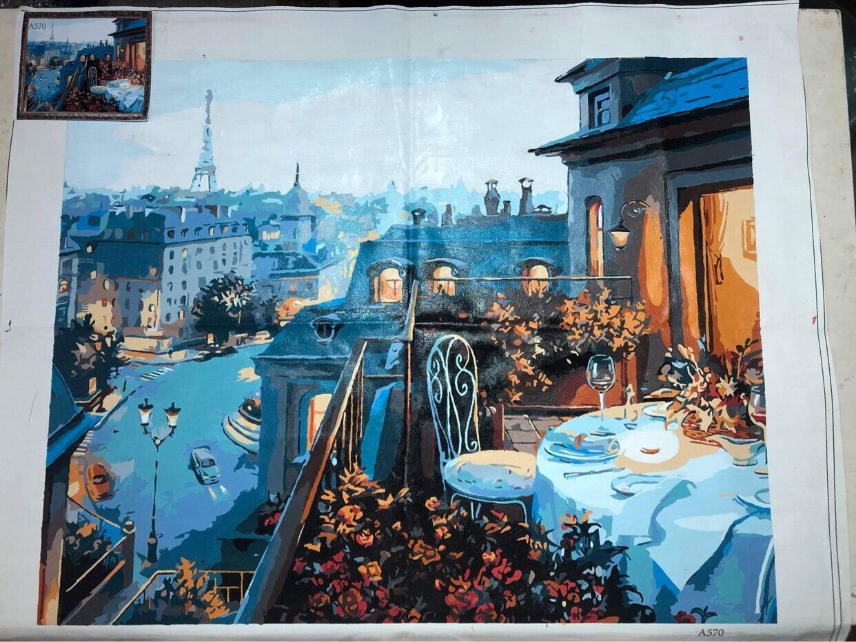 Tranh sơn dầu số hoá - tranh KHÔNG KHUNG