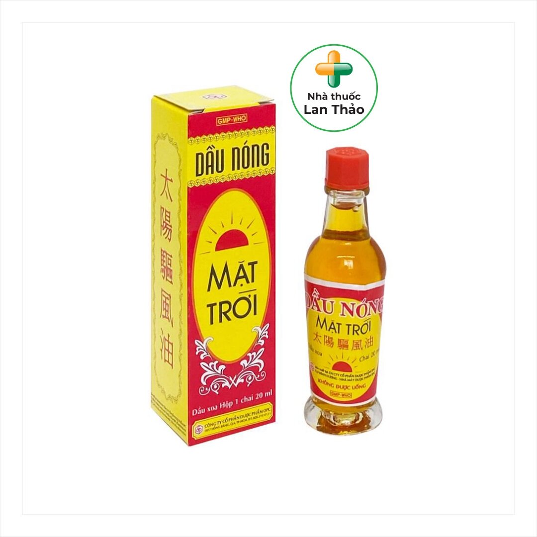 Dầu nóng mặt trời chai 20ml