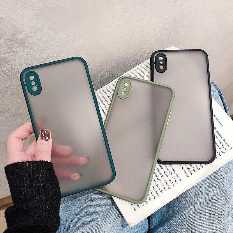 Ốp Iphone Lưng Nhám Nhiều Màu Bảo Vệ Camera